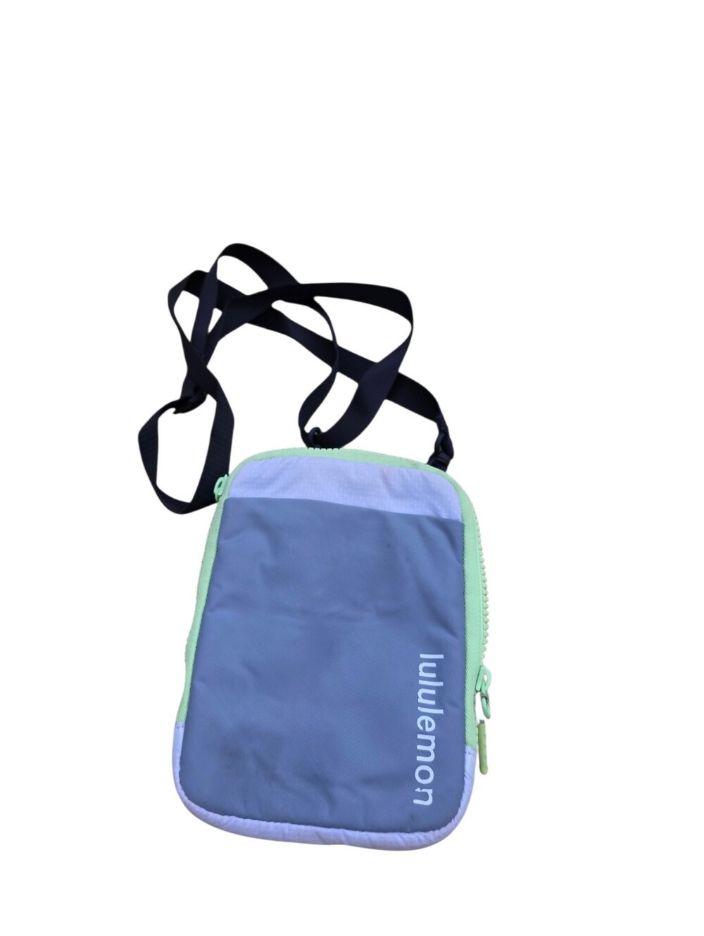 lululemon athletica Navy Crossbody Pouch with Mint Trim